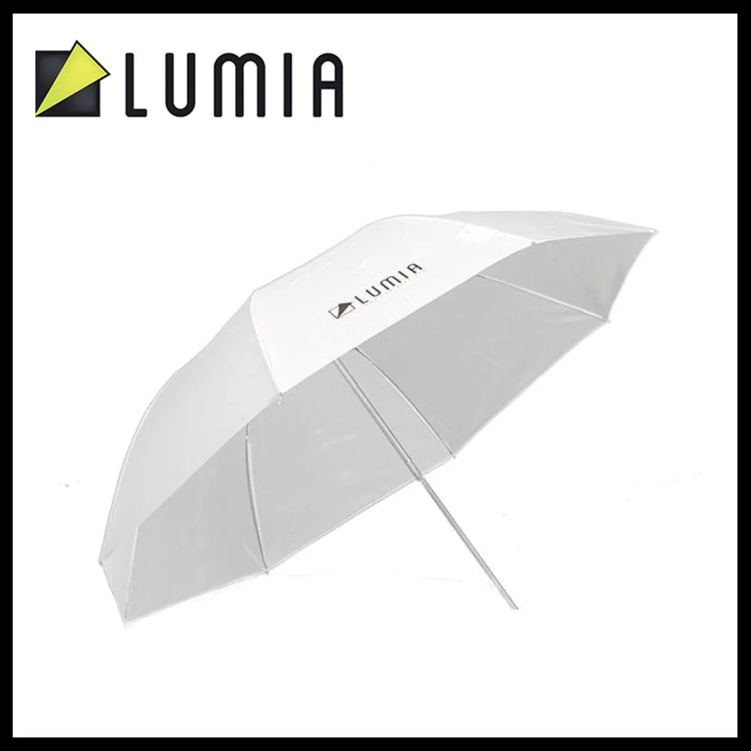 Lumia 100 White Foldable Umbrella - Red Dot Photo