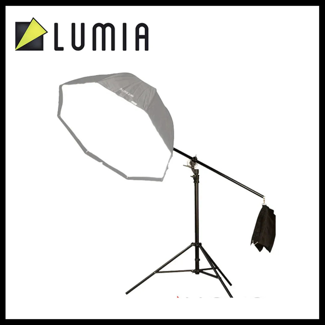 Lumia Boom Stand Heavy Duty Light Stand with Integrated Boom Arm with Sand Bag Photography Accessories BS400 BS500 - Red Dot Photo
