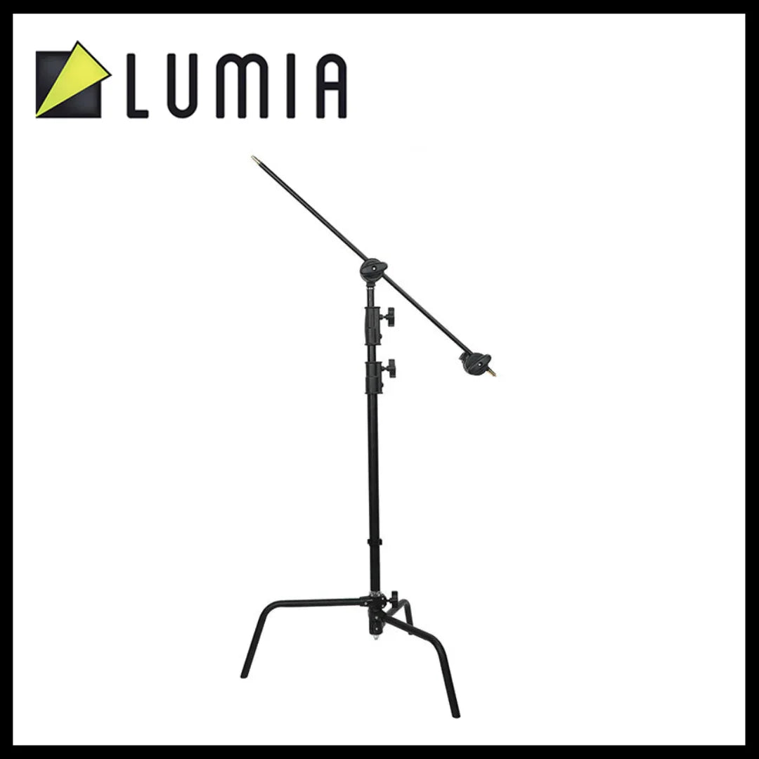 Lumia C Stand Century Stand Grip Head with 40" boom arm (Black C-stand) - Red Dot Photo