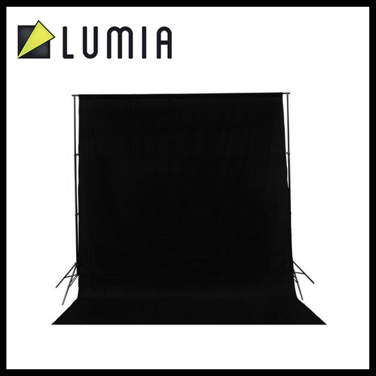 Lumia 摄影背景 黑色平纹细布背景布 3m x 6m