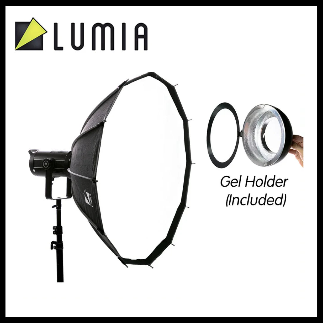 Lumia Quick-Setup  Softbox with Grid 65cm, 85cm, 105cm (Similar to Aputure Light Dome II) Compatible with Godox and Aputure - Red Dot Photo