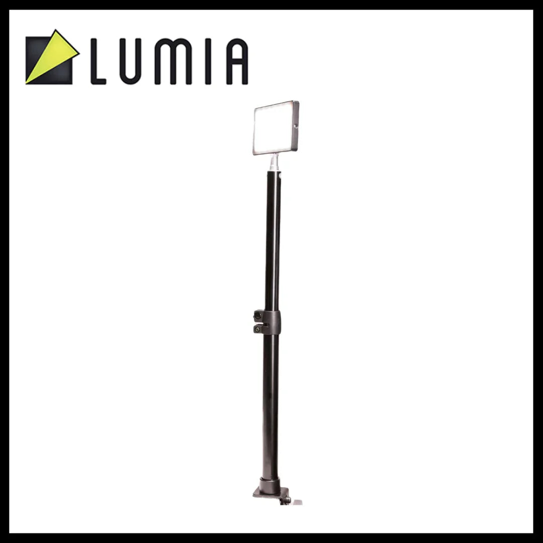 Lumia Table Top Desktop Extendable Stand with Clamp for Lights Microphones Cameras Phones [Similar to ULANZI VIJIM LS01] - Red Dot Photo