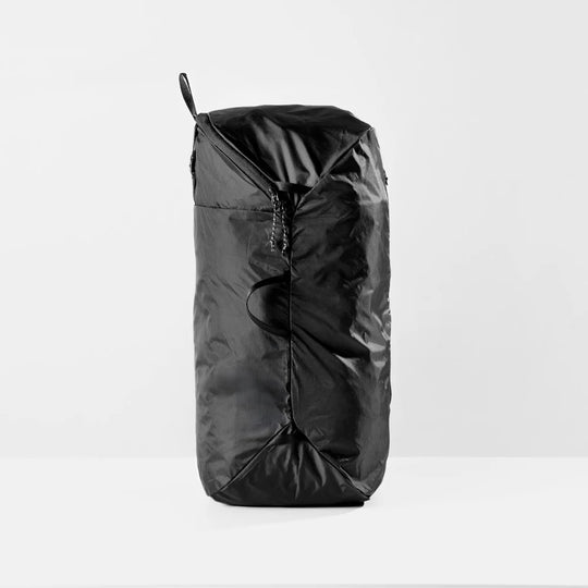 Black Packable Laundry bag on a white background