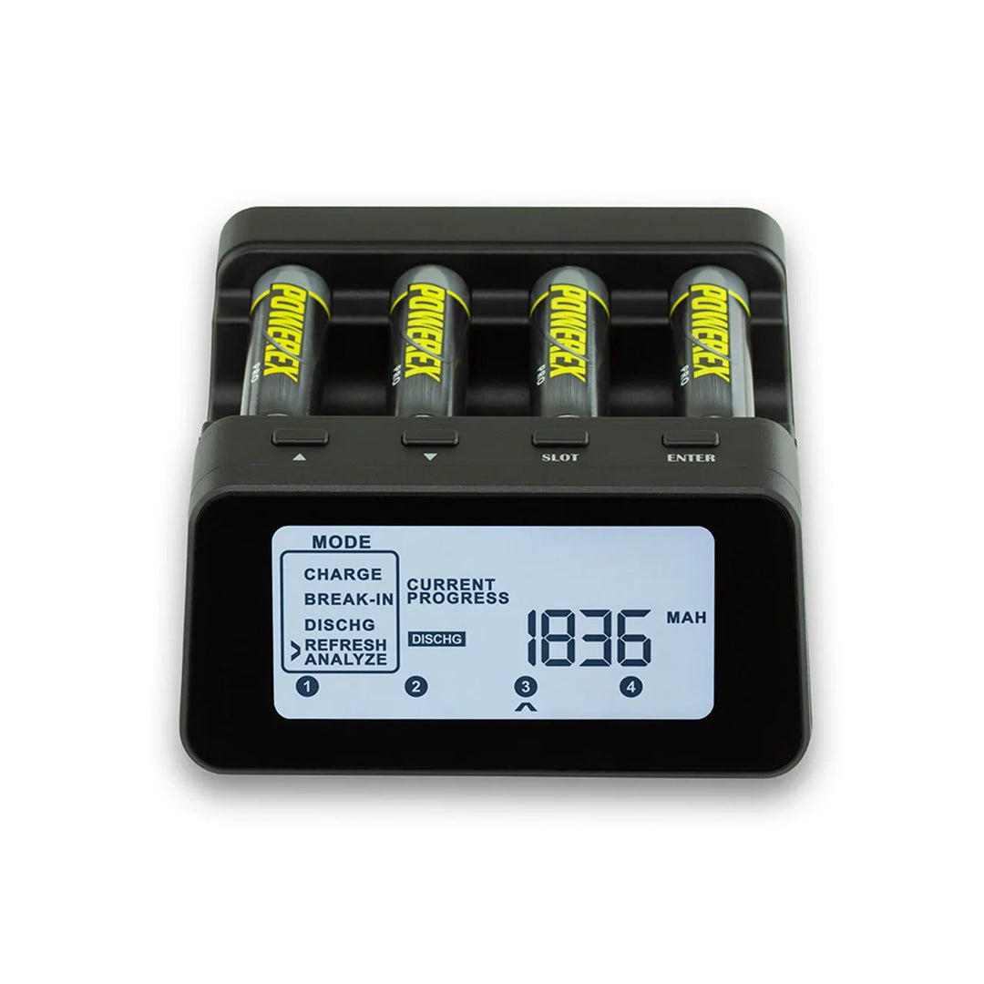 Powerex MH-C9000PRO 专业 AA/AAA 电池充电器分析仪