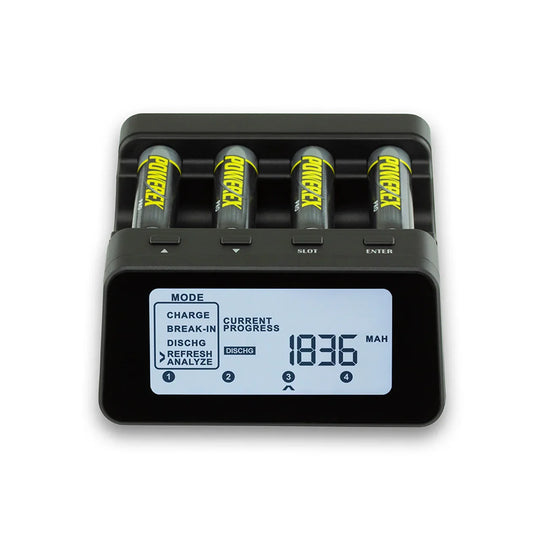 Powerex MH-C9000PRO 专业 AA/AAA 电池充电器分析仪