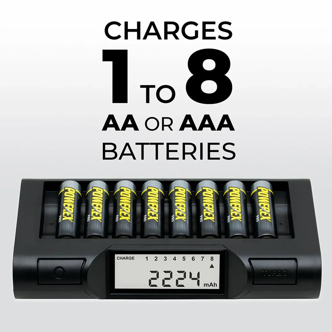 Powerex MH-C980 8-Cell AA/AAA Charger and Analyzer - Red Dot Photo