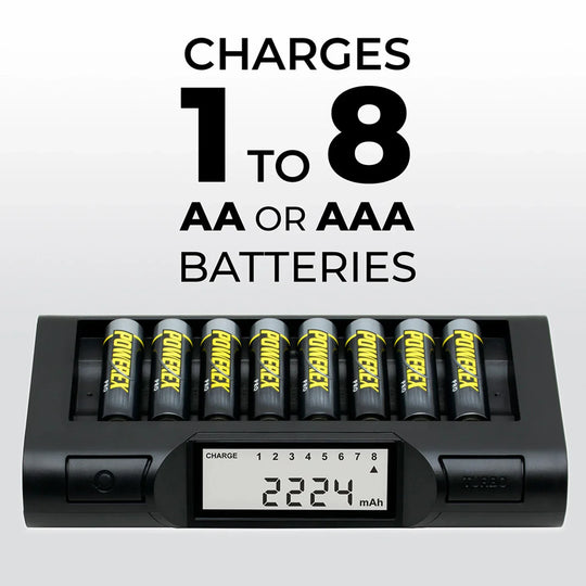 Powerex MH-C980 8-Cell AA/AAA Charger and Analyzer - Red Dot Photo