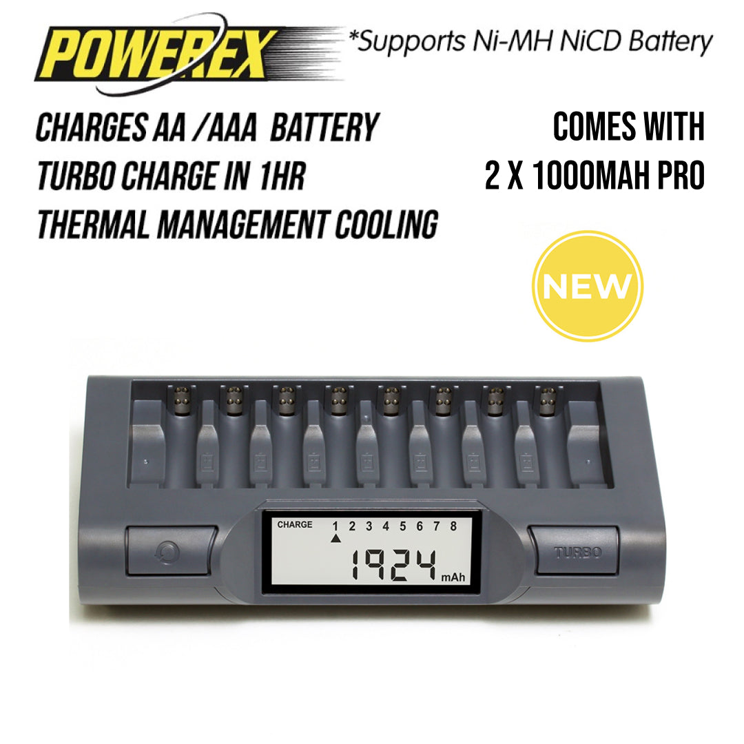 Powerex MH-C940 C940 8 节 8 槽 Turbo AA/AAA 镍氢电池充电器分析仪