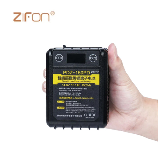 ZiFon PDZ-150PD 150Wh 14.8V V 型接口电池（适用于 Aputure）
