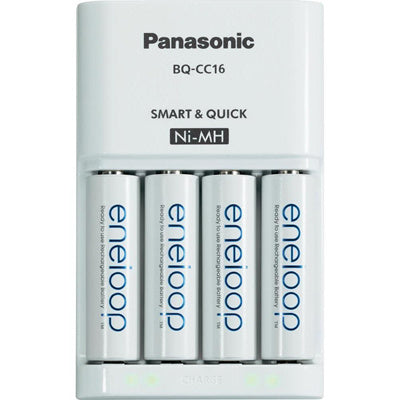 松下 Eneloop 充电器，带 4 节 AA 1900mAH 镍氢电池