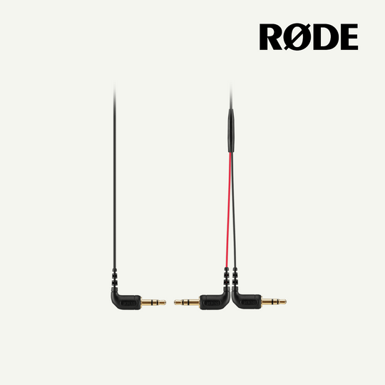 Rode SC11 3.5 毫米直角 TRS 分路器电缆，适用于双音频输入麦克风无线 Go 
