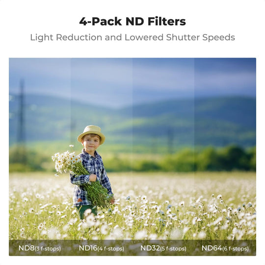 K&amp;F Concept DJI NEO ND 滤镜套装 4 件装 ND8+ND16+ND32+ND64