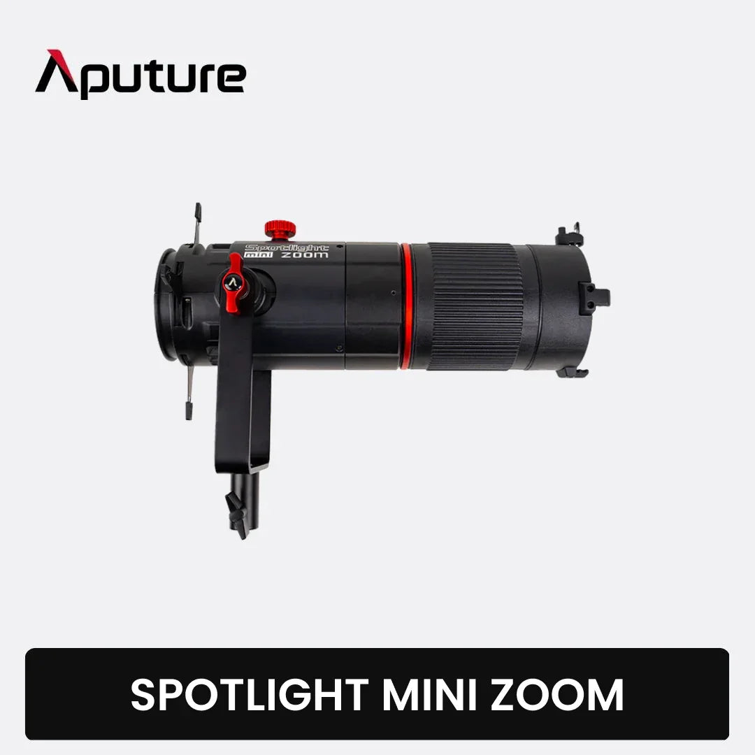 Aputure Spotlight Mini Zoom - Precision Projection Lens for LS 60d and 60x Lights - Red Dot Photo