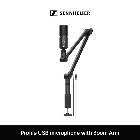 带悬臂的 Sennheiser 型号 USB 麦克风