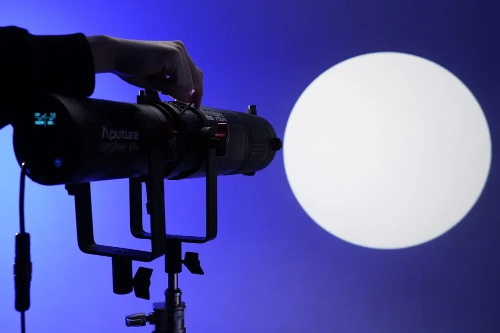 Aputure Spotlight Mini Zoom - Precision Projection Lens for LS 60d and 60x Lights - Red Dot Photo