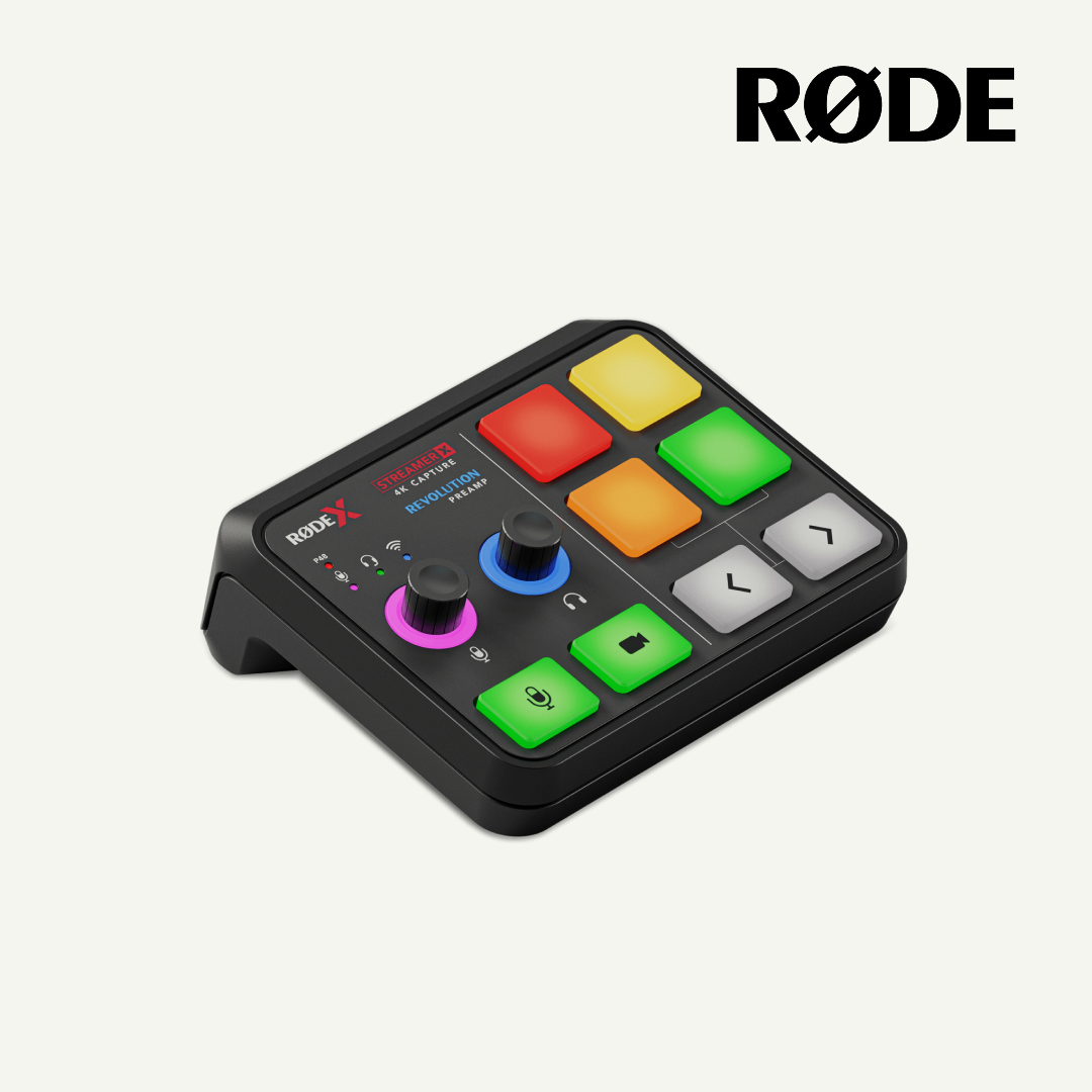 Rode Streamer X 二合一音频接口和采集卡，适用于直播游戏内容创建者
