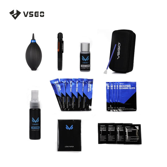 VSGO DKL-20 数码单反相机传感器、镜头和屏幕清洁套件，黑色