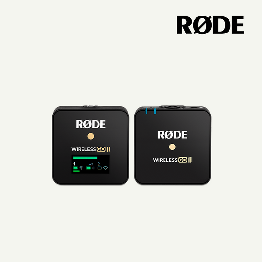 Rode Wireless GO II 单套紧凑型数字无线麦克风系统录音机 2.4 GHz 黑色