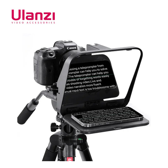 Ulanzi RT02 通用提词器，适用于平板电脑和智能手机，带遥控器