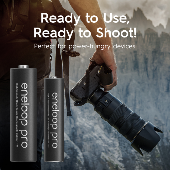 [日本制造] [免费送货] Panasonic Eneloop Pro 2550mAh AA 充电电池 2550 mAh 附赠电池盒