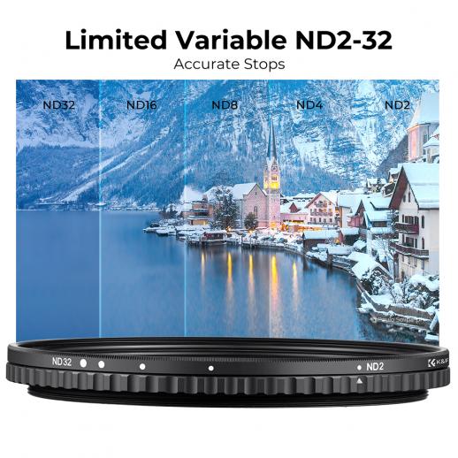 K&amp;F Concept Nano-X VND 滤光片 NDX ND2-ND32 滤光片 可变中性密度滤光片