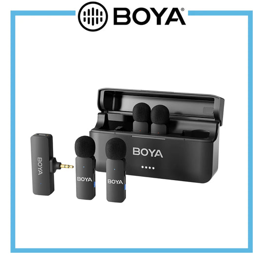 Boya BY-V4 4通道迷你无线麦克风（3.5毫米TRS）