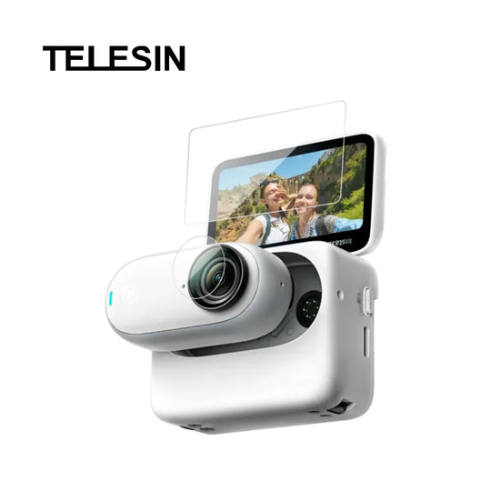 Telesin 钢化玻璃屏幕保护膜，适用于 insta360 go 3/3s