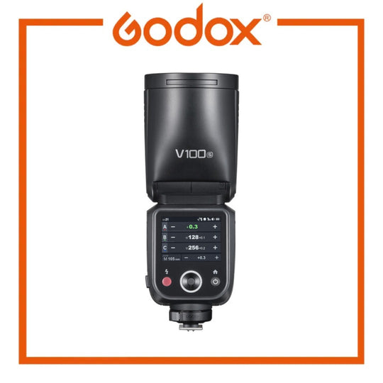 Godox V100 100W TTL 锂离子圆头相机闪光灯无线传输 Speedlite 闪光灯