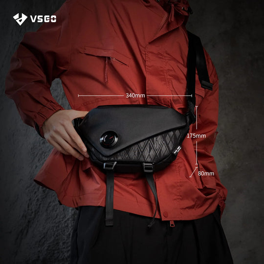 VSGO V-BP05L 黑色 Snipe 相机日常单肩包 4L