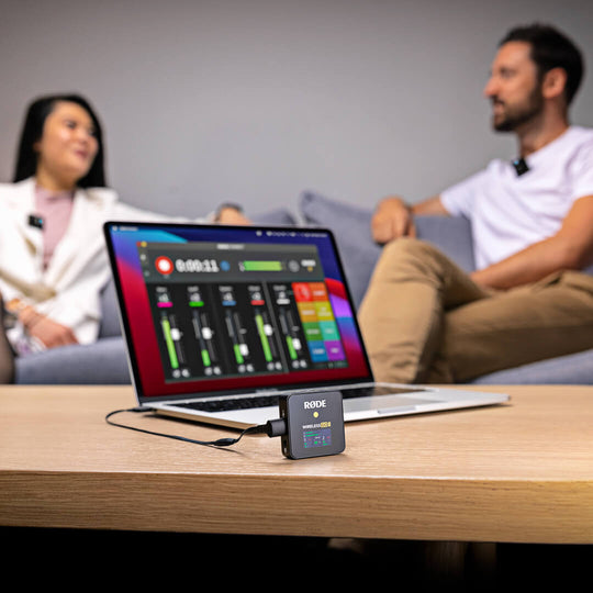 Rode Wireless GO II 单套紧凑型数字无线麦克风系统录音机 2.4 GHz 黑色