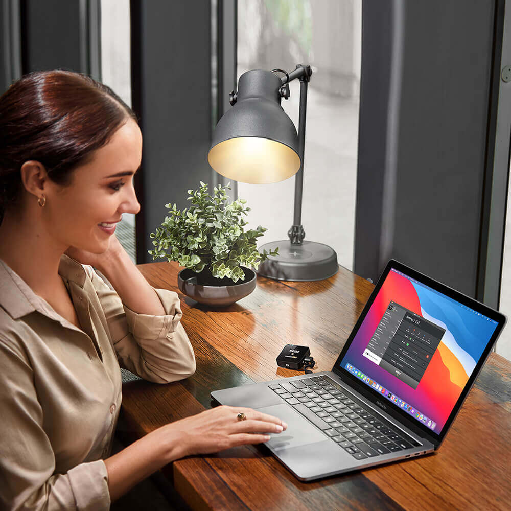 Rode Wireless GO II 单套紧凑型数字无线麦克风系统录音机 2.4 GHz 黑色