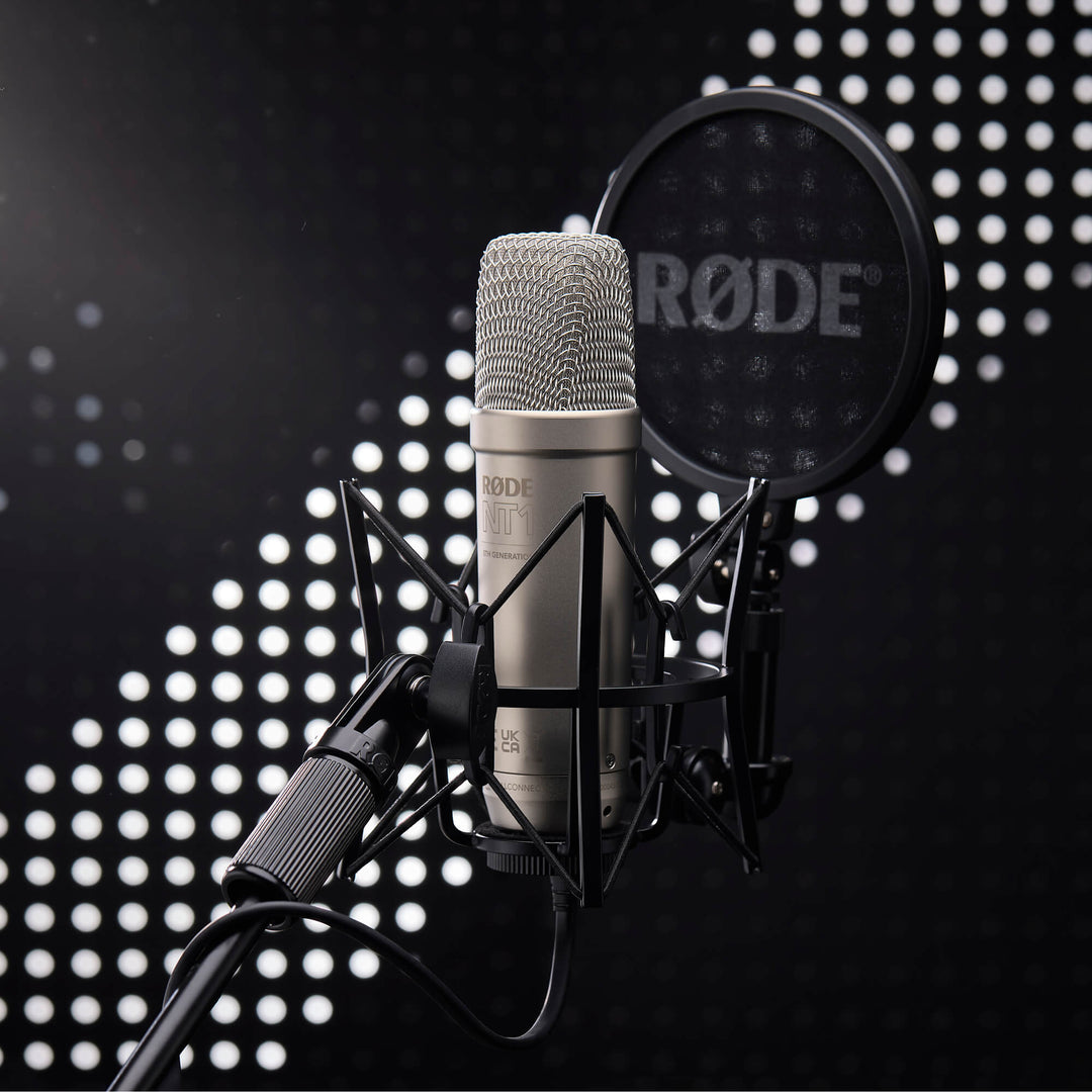 RODE NT1 第五代心形电容 XLR/USB 麦克风 32 位浮点，适用于播客直播