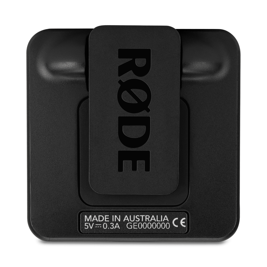Rode Wireless GO II 单套紧凑型数字无线麦克风系统录音机 2.4 GHz 黑色
