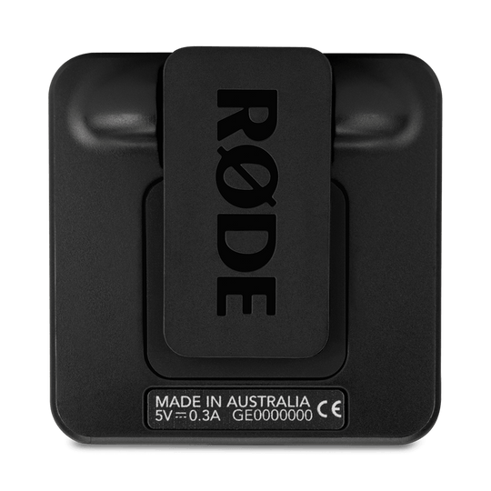 Rode Wireless GO II 单套紧凑型数字无线麦克风系统录音机 2.4 GHz 黑色