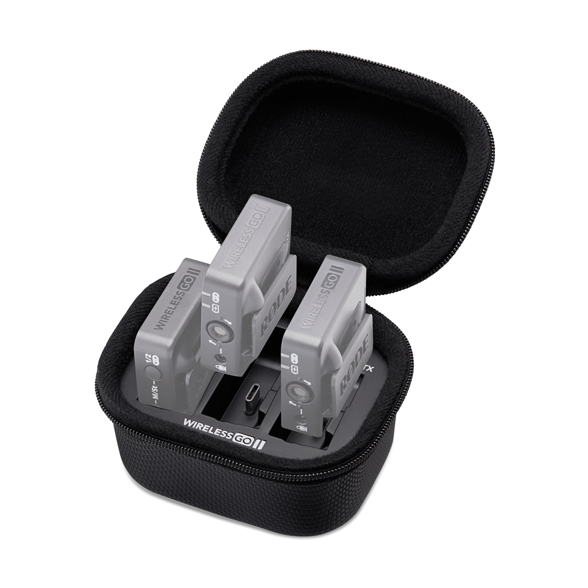 适用于 Rode Wireless GO/Wireless GO II 麦克风系统的 Rode 充电盒