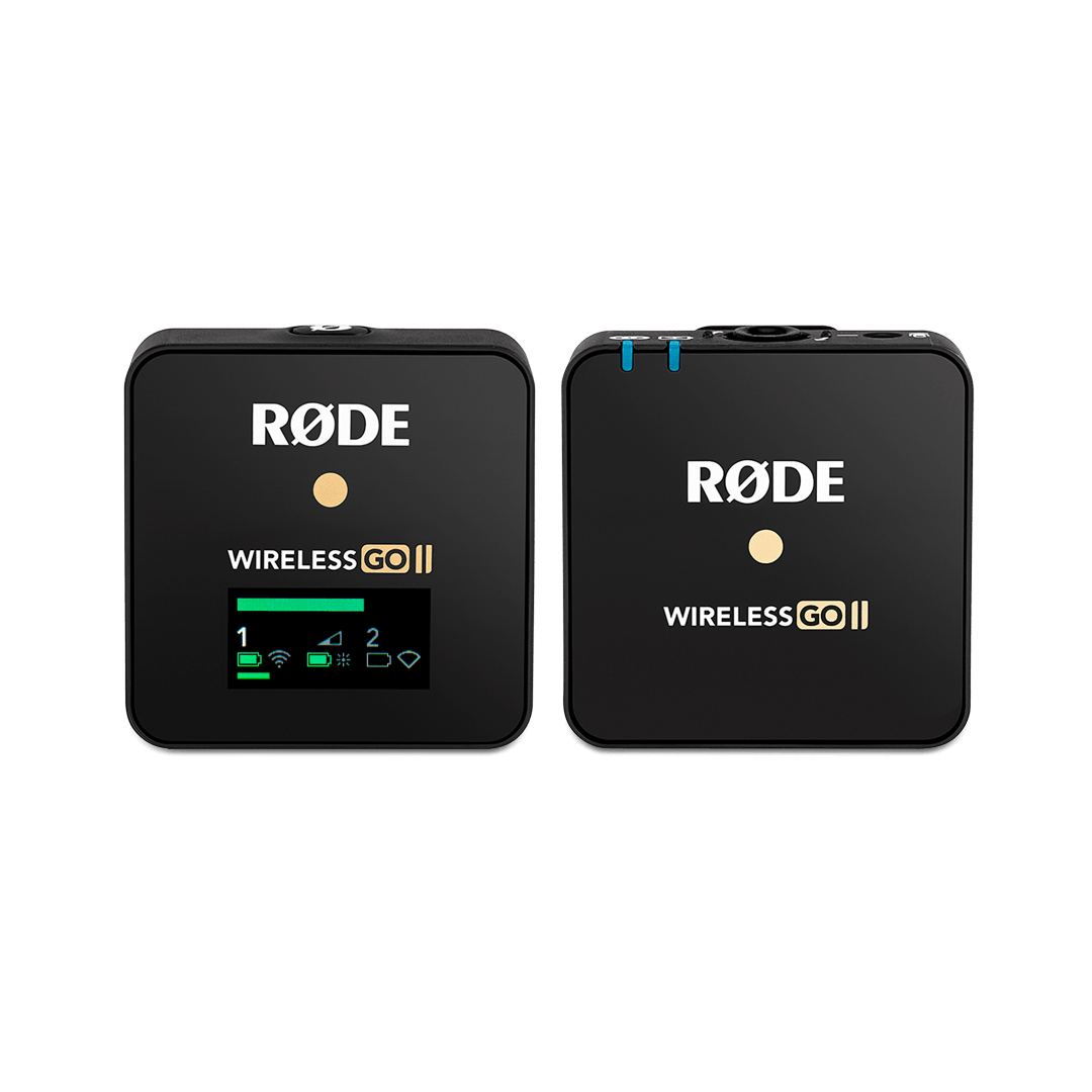 Rode Wireless GO II 单套紧凑型数字无线麦克风系统录音机 2.4 GHz 黑色