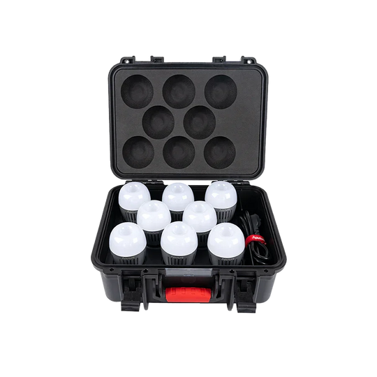 Aputure Accent B7C RGBWW LED 8-Light Kit with Charging Case - Red Dot Photo