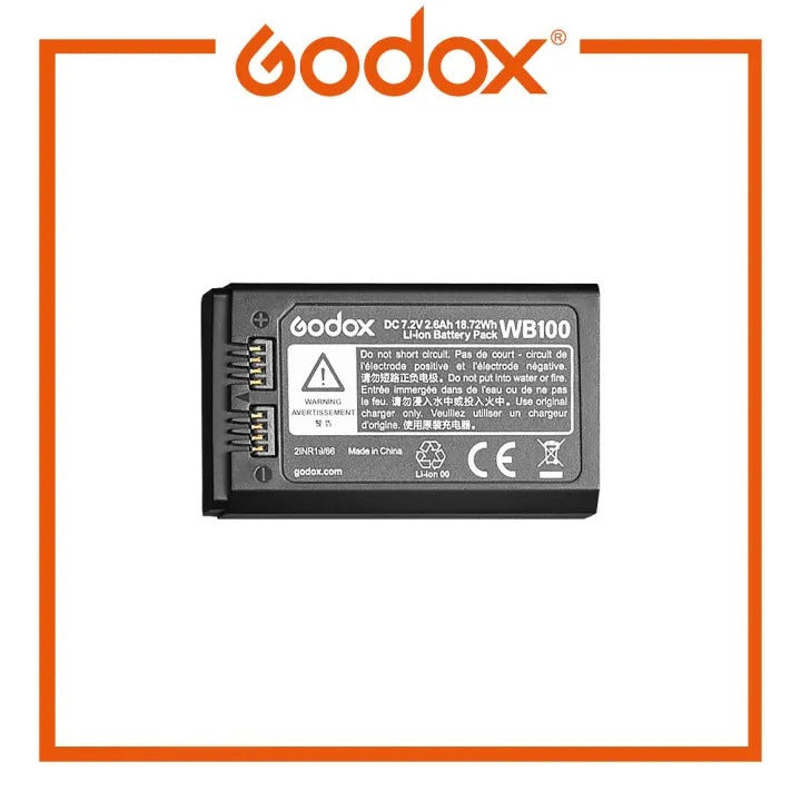 Godox WB100 电池适用于 AD100pro 袖珍闪光灯