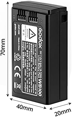 Godox WB100 电池适用于 AD100pro 袖珍闪光灯