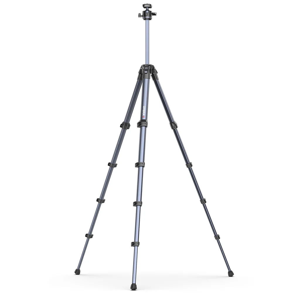Black tripod on a white background