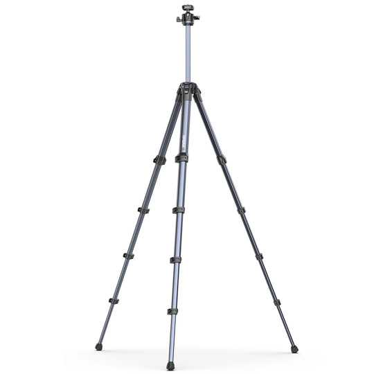 Black tripod on a white background