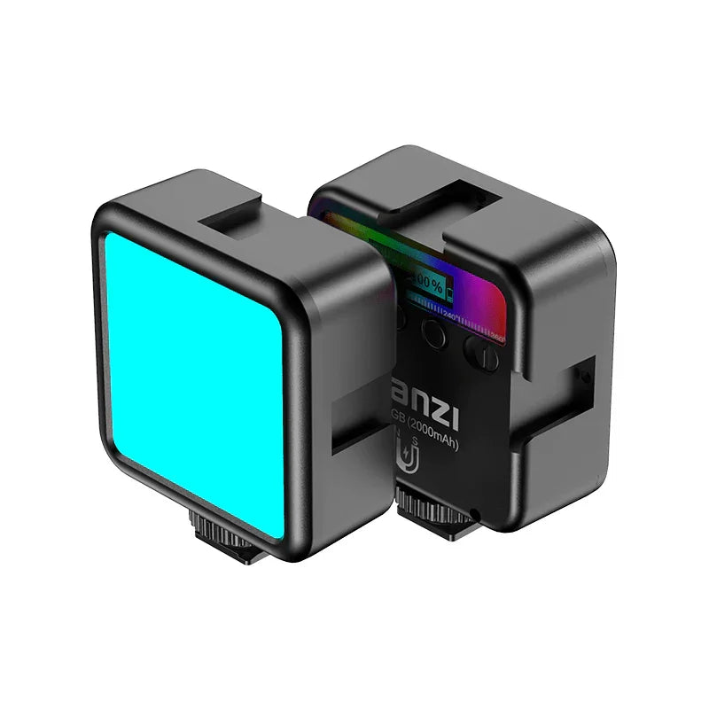 ULANZI VL49 RGB Video Lights LED Camera Light Full Color Portable Photography Lighting 2000mAh Rechargeable 2500-9000K - Red Dot Photo