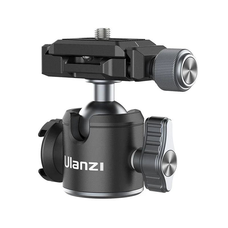 Camera ball head with Ulanzi branding on a white background