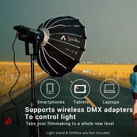 Aputure 120D II Light Storm LS C120DII COBLED Light Kit with V-Mount Battery Plate - Red Dot Photo