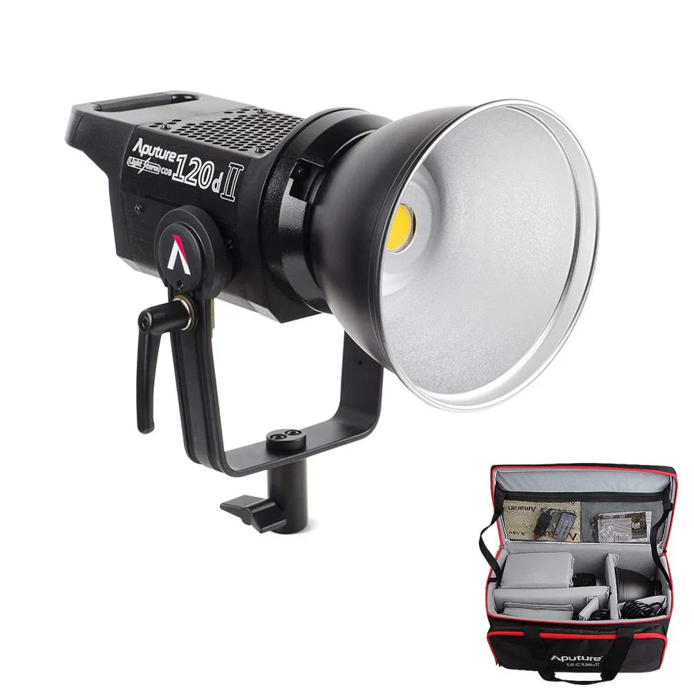Aputure 120D II Light Storm LS C120DII COBLED Light Kit with V-Mount Battery Plate - Red Dot Photo