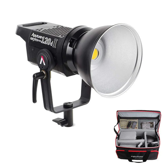 Aputure 120D II Light Storm LS C120DII COBLED Light Kit with V-Mount Battery Plate - Red Dot Photo