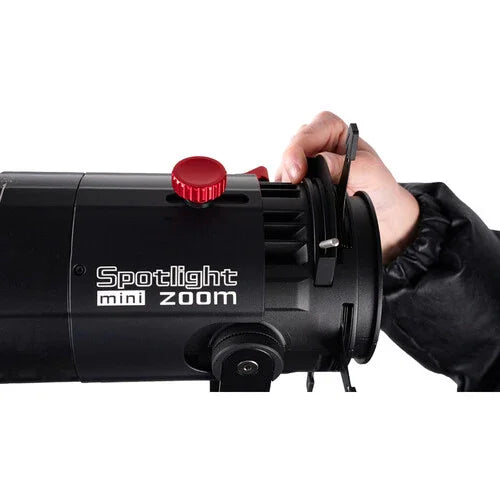 Aputure Spotlight Mini Zoom - Precision Projection Lens for LS 60d and 60x Lights - Red Dot Photo