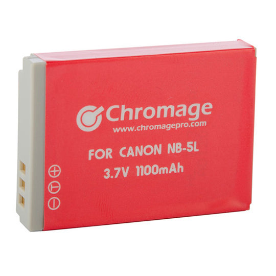Chromage NB-5L1100 mAh 锂离子充电电池，适用于佳能相机