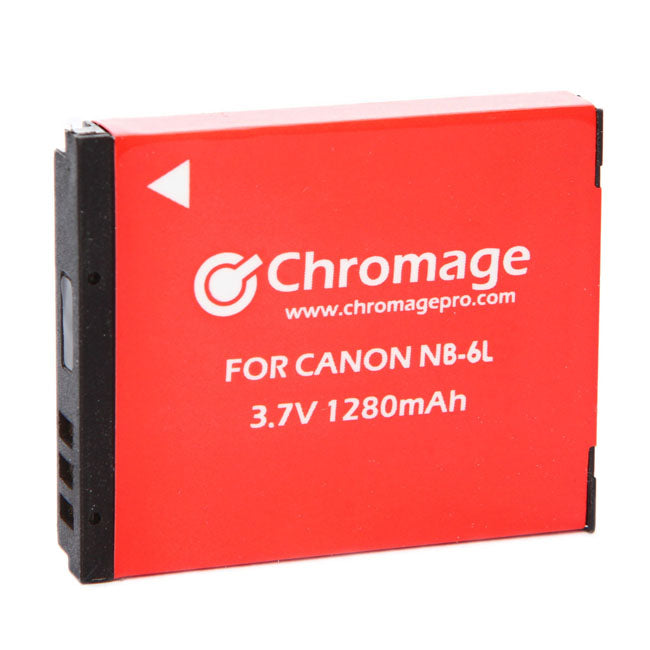 Chromage NB-6L 1280mAh 锂离子充电电池，适用于佳能相机