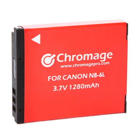 Chromage NB-6L 1280mAh 锂离子充电电池，适用于佳能相机